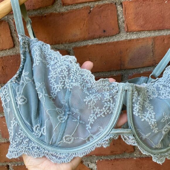 Intimate by Free People  Lace Underwire Bra in Sage Green - Picture 4 of 13